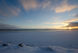 Soluppgång Ume hamn